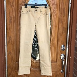 Ralph Lauren Khaki petite modern straight pant